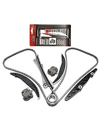 MOCA Kit de cadena de sincronización del motor para 2001-2008 Ford Escape y Mazda MPV y Mercury Cougar Mariner 3.0L V6 24 Válvula DOHC