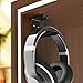 6amLifestyle Headphones Headset Stand Holder Hanger Hook Mount Under Desk for All Headphone, Blackthumb 2