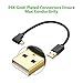UGREEN USB Power Cable 2 Pack Right Angled Micro USB Charging for TV Stick, Chromecast, Roku Streaming Stick, USB TV PC devices, 90 Degree Charge Cord for Power Bank, Smartphone 6 Inches