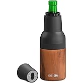 Asobu Frosty Beer Holder 2 Go Vacuum Insulated Double Walled Stainless Steel Beer Can and Bottle Cooler with Beer Opener, Bpa Free, Fits Standard 12oz Bottles & Cans, Gift for Beer Lovers