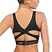 SIMIYA Sports Bra, Cross Back High Impact Padded Workout Bras for Women Running and Yoga
