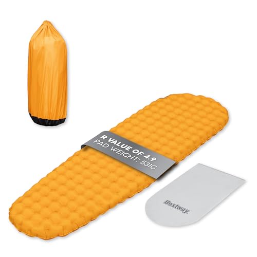 Bestway 69643 Materassino da Campeggio RidgeLite, Regular, Arancione