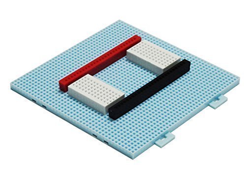 Two Sets of 5eBoard Reconfigurable Solderless Breadboard 4x4 Standard Kit – Blue/White