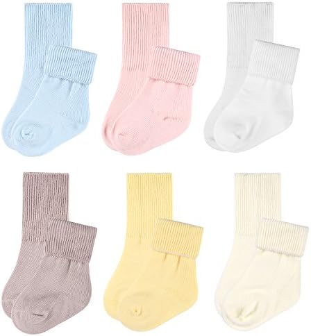 Aurora Wings By Nature Baby Organic Cotton Socks, 6 Pack