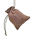 Fantasy Life Suede Fabric Drawstring Bag Small Drawstring Gift Bags Carrying Storage Pouch Wrap for Gift Phone Protection of Power Bank ps Vita Video Audio Players-3pcs