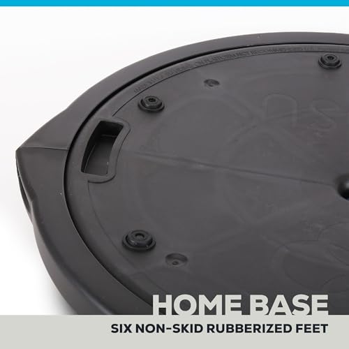 Bosu 65-Centimeter Dynamic Non-Slip Travel-Size Home Gym Workout Balance Ball Pod Trainer for Strength and Flexibility, Lime Green