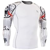 Fixgear Mens Womens MMA Under Compression Base Layer T Shirt Long Sleeve S~4XL