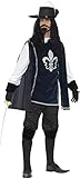 Smiffy's Men's Musketeer Male Costume, Multi, Medium