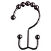 Utopia Bedding Double Glide Roller Shower Curtain Hooks, Double Sided Rings, Rust Proof Shower Curtain Hooks, Bronze