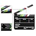 Neewer Dry Erase Director's Film Movie Clapboard Cut Action Scene Clapper Board Slate with Colorful Sticks