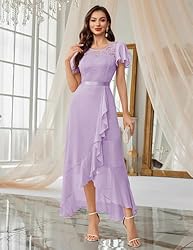 BeryLove Prom Dresses for Women Wedding Guest