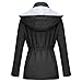 FISOUL Raincoats Waterproof Lightweight Rain Jacket Active Outdoor Hooded Women's Trench Coats
