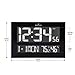 MARATHON CL030059 “The Reverse Clock” From the Marathon Designer Collection. Jumbo Atomic Wall Clock with Date, Indoor Temperature and Humidity. (Black)