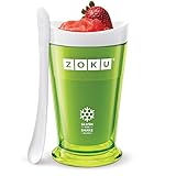 Zoku Slush and Shake Maker, Compact Make and Serve Cup with Freezer Core Creates Single-serving Smoothies, Slushies and Milkshakes in Minutes, BPA-free, Green