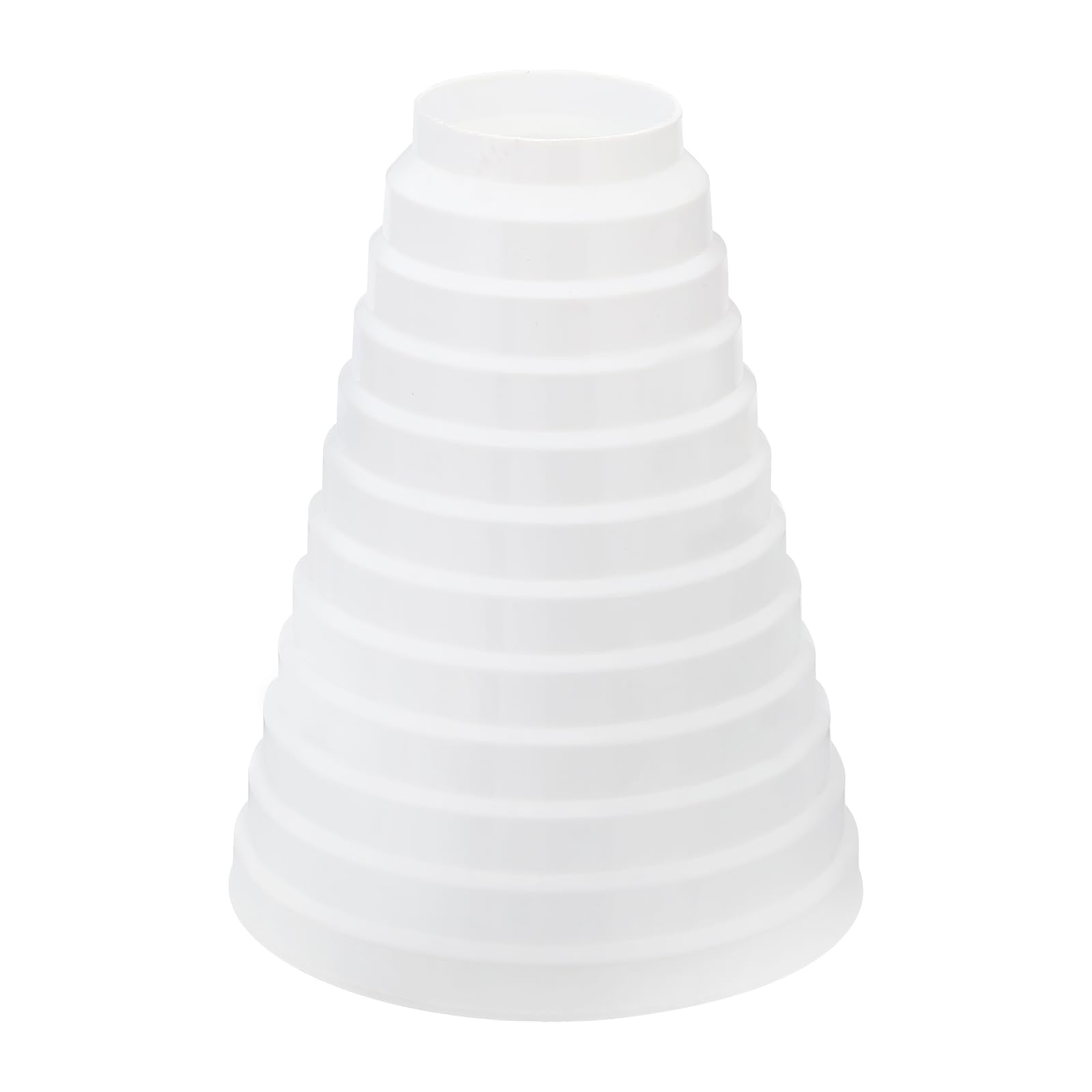 PATIKIL 8" to 3" Duct Reducer, Duct Connector Ducting Inline Adapter Increaser ABS Plastic Vent for HVAC Heating Cooling Air Ventilation (200-80mm)