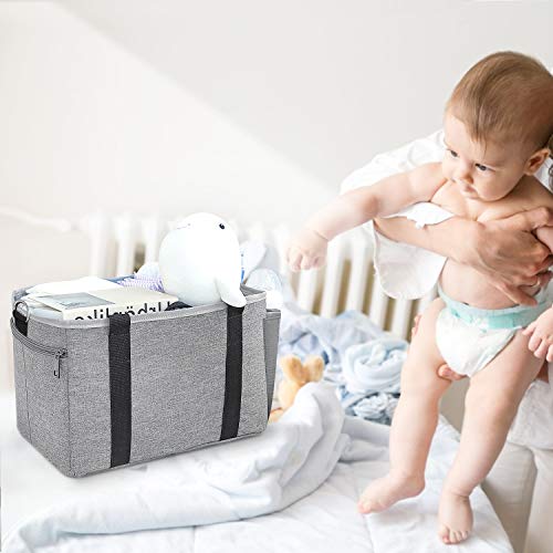 UBBCARE Baby Diaper Caddy Organizer Large Holder Bag