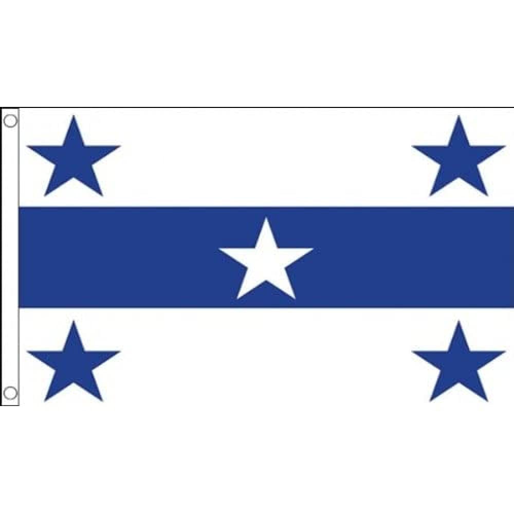 AZ FLAG - Gambier Islands Flag - 3x5 Ft - 100D Polyester French Polynesia Banner with Two Metal Grommets - Fade Resistant - Vivid Colors - 3' x 5' Feet - 150x90 Cm — image 1