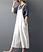 Yesno P21 Women Rompers Cropped Pants Trousers 100% Linen Casual Wide Leg Low Crotch Loose Fit,Beige,L (US12-US14)