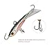 Goture Ice Fishing Jigs with Treble Hook Single Hook for Walleye Winter Fishing Lures ice Jigging