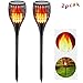 YUJENY Solar Flame Torch Lights Upgraded, Waterproof Dance Flame Lighting Solar Garden Light Outdoor Landscape Decoration Lighting Dusk to Dawn Auto On/Off (1 Pack)