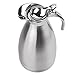 Thermal Carafe Stainless Steel Double Wall Vacuum Insulated 68 Oz Large Capacity Tea/Water Pitcher with Press Button Silver-JUNING