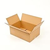 Pratt PRA0095 Recycled Corrugated Cardboard Single Wall Standard Flat Box with C Flute, 18