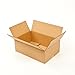 Pratt PRA0095 Recycled Corrugated Cardboard Single Wall Standard Flat Box with C Flute, 18