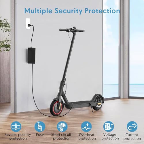 Electric Scooter Charger, 54.6V 2A Scooter Charger, Fast Battery Charger for Electric Scooters, Mobility Scooters Battery Recharge, 48V Universal Power Adapter Chargering for Lithium Battery