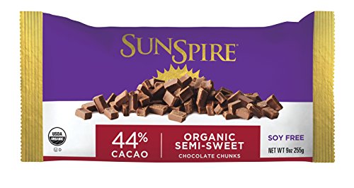 SunSpire Organic Fair Trade 44% Cacao Chocolate Chunks, 9 Ounce