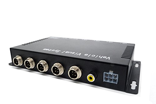 BeElion 4Ch Color Video Quad Splitter Multiplexer Processor Switcher for CCTV Vehicle Security Camera,9-36Vdc Power - Thumbnail 2
