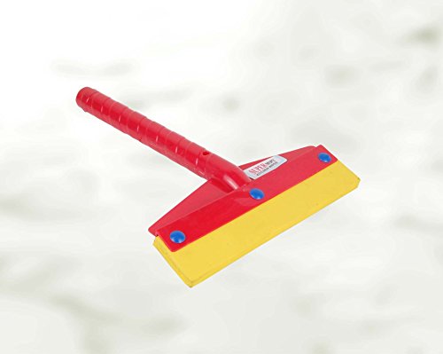 Krishna Handmade INDIAN Plastic Glass Cleaning WIPER/Mirror Glass Car Windshield Cleaner/Glass Window Cleaning Tool/Floor & Car Glass Cleaning Squeegee/Bathroom Cleaner/Colour-Red/[Krish-Misc-PL16] - Thumbnail 3