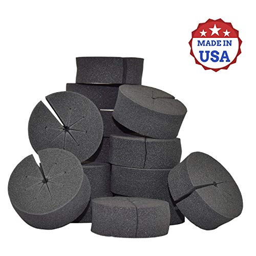 50 Pack Cloning Collar Inserts, Premium Rubber, Weather and Water Resistant, fits 2 inch net pots, Made in USA (50)