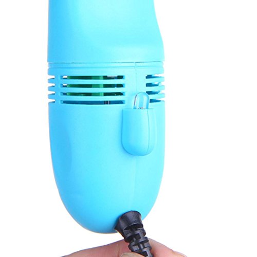 YJYDADA Mini Computer Vacuum USB Keyboard Cleaner PC Laptop Brush Dust Cleaning Kit (Sky Blue) - Thumbnail 2