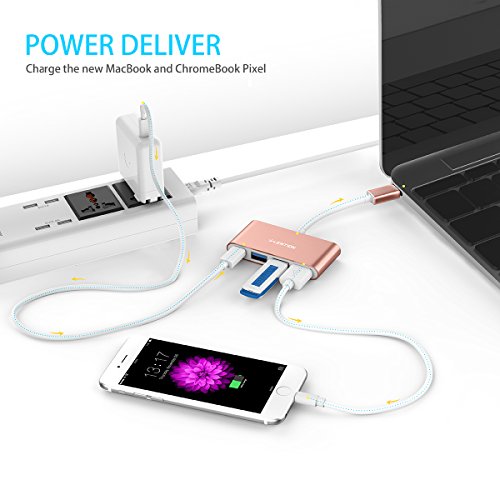 2 LENTION+ChromeBook+Multi+Port+Charging+Connecting