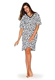 Dreams & Co. Women's Plus Size Short Knit Printed Sleepshirt