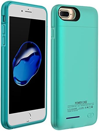 Leaber 4200mAh Battery Case For Both Iphone 7(S) Plus and Iphone 6(S) Plus 5.5" Portable Charger Case Slim Protective Case External Battery Rechargeable Backup Case (Blue)