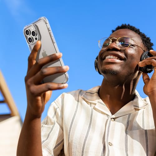 Mkeke for iPhone 15 Pro Case Clear, [Not Yellowing] [Military Grade Protection] Slim Shockproof Phone Cases for iPhone 15 Pro 2023