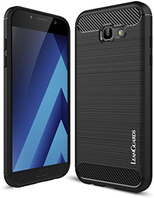 LeanGuards Rugged Armor Case Series Samsung Galaxy A7 2017 Sleek n Tough Case with Superior Grip n Brushed Surface Black Retail Packaging