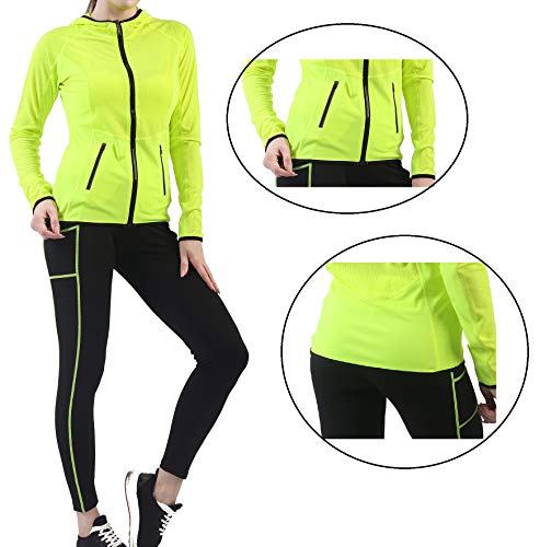 Activewear Sets for Women-Workout Clothes Gym Wear Tracksuits Yoga Jogging Outfit HoodieJacket Pant Legging 2PiecesSet - Thumbnail 3