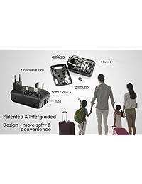 Tarjeta Adaptador de Viaje con 4 puertos USB, color negro