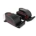 Senkauto Leather Left Right Side Saddlebag Guard Bag with Water Drink Bottle Holder for 1983-2017 Harley Electra Street Tri Glide Touring Bikes