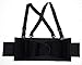 Back Support Belt with Attached Suspenders, Quick Adjust Elastic Outer Panels