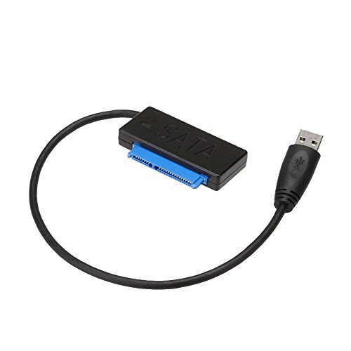 Vanpower USB 3.0 to 2.5in SATA Hard Disk Drive HDD SSD Adapter Converter Cable Black Length 25CM