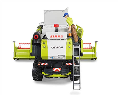 bruder 02119 - Claas Lexion 780 Terra Trac Mähdrescher - 1:16 Bauernhof Landwirtschaft Traktor Trecker Schlepper Bulldog Fahrzeug Erntemaschine Feldarbeit Spielzeug – Bild 6
