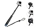 ProsPole Extendable Pole an Aluminium Telescopic Monopod Extension & Adjustable Selfie Stick for Gopro Hero 4 Session Black Silver Hero 2 3 3+ 4 and Other Action Cameras (Blue - 20.5