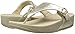 FitFlop Women's The Skinny Leather Toe-Thong Sandals, Pale Gold, 6 M US