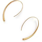 Open Hoop Earrings - Upside Down Threader Earrings, Surgical Titanium Steel Hypoallergenic