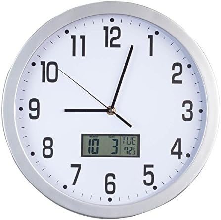 Fox Valley Traders Easy-Read 12" Multifunction Wall Clock