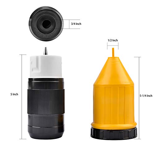 RVGUARD 50 Amp RV Power Cord Cover with Boot Inlet, Locking Shore