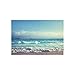 InterestPrint Ocean Wave Decor Collection, Seychelles Beach in Sunset Time, Navy Blue White Tapestry Home Decor Wall Hanging Art Sets 60 X 40 Inches